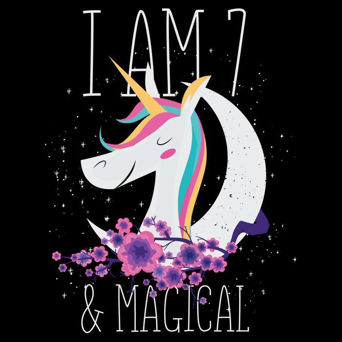 7 Years Old Unicorn Tall T-Shirt