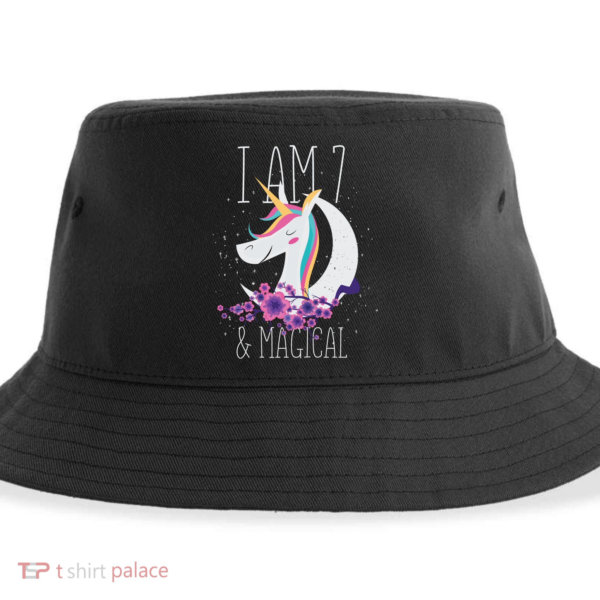 7 Years Old Unicorn Sustainable Bucket Hat