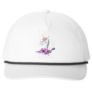 7 Years Old Unicorn Snapback Five-Panel Rope Hat