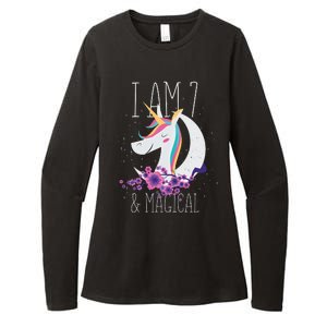 7 Years Old Unicorn Womens CVC Long Sleeve Shirt