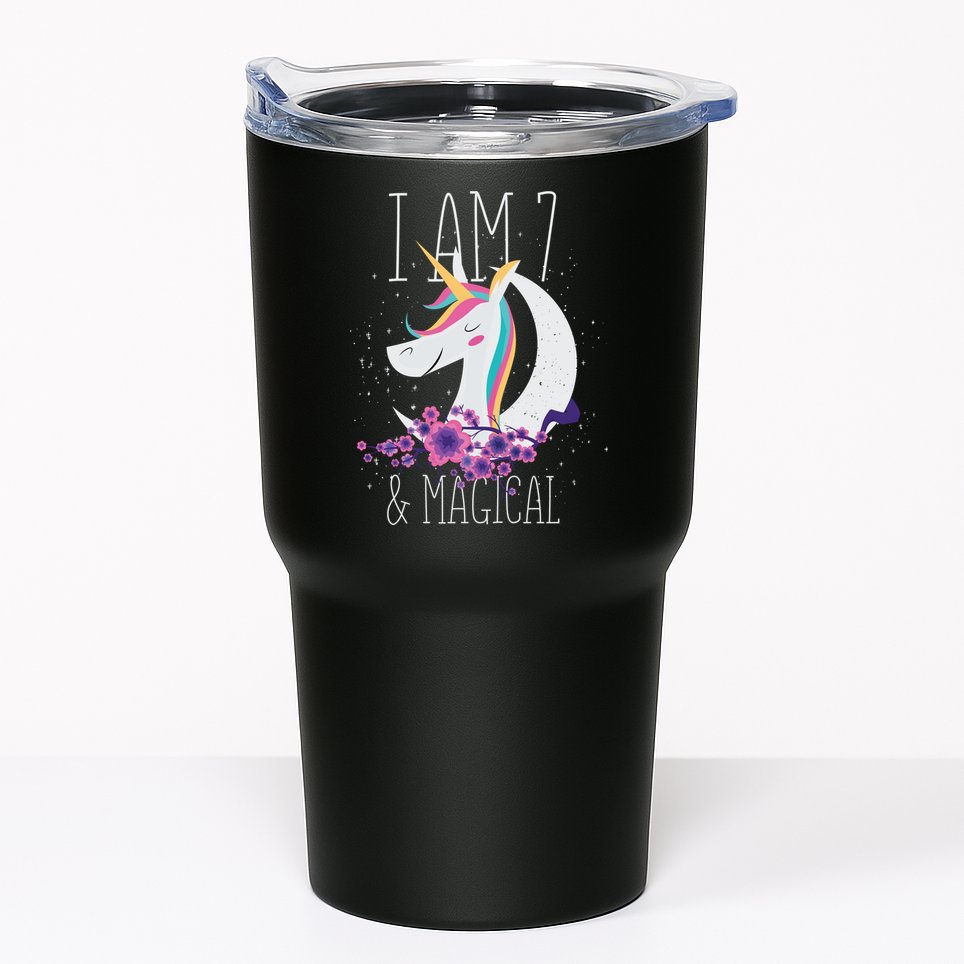 7 Years Old Unicorn Tumbler