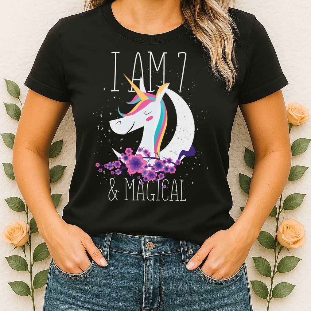 7 Years Old Unicorn Womens T-Shirt