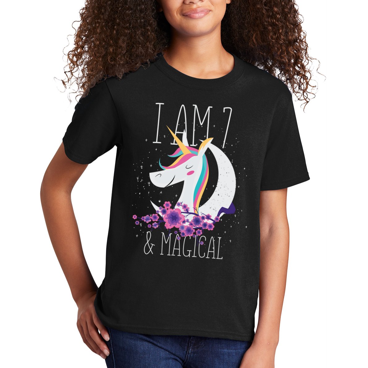 7 Years Old Unicorn Kids T-Shirt
