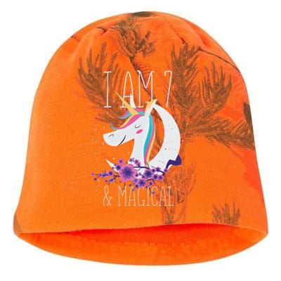 7 Years Old Unicorn Kati - Camo Knit Beanie