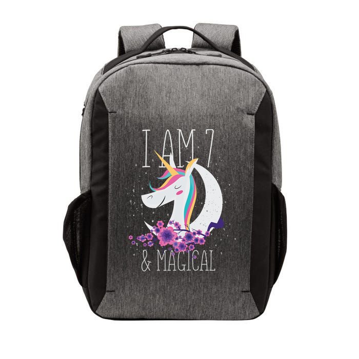 7 Years Old Unicorn Vector Backpack
