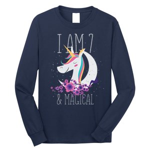 7 Years Old Unicorn Long Sleeve Shirt