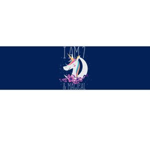 7 Years Old Unicorn Bumper Sticker