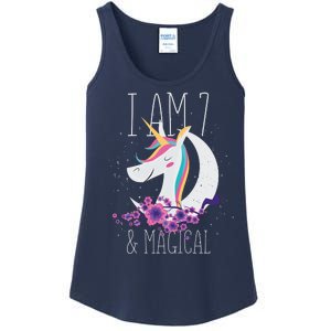 7 Years Old Unicorn Ladies Essential Tank