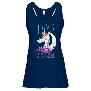 7 Years Old Unicorn Ladies Essential Flowy Tank