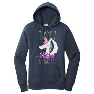 7 Years Old Unicorn Women's Pullover Hoodie