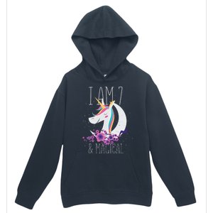 7 Years Old Unicorn Urban Pullover Hoodie