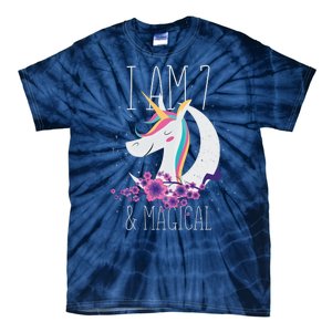 7 Years Old Unicorn Tie-Dye T-Shirt