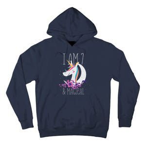 7 Years Old Unicorn Tall Hoodie