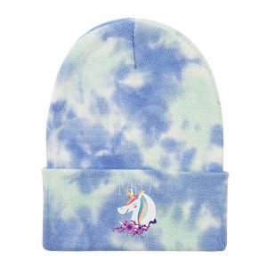 7 Years Old Unicorn Tie Dye 12in Knit Beanie