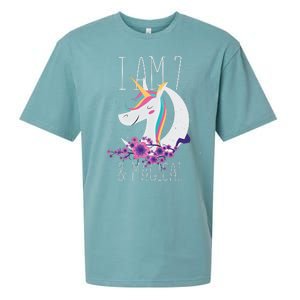 7 Years Old Unicorn Sueded Cloud Jersey T-Shirt