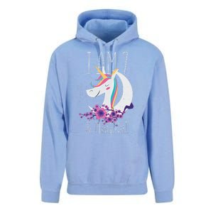 7 Years Old Unicorn Unisex Surf Hoodie