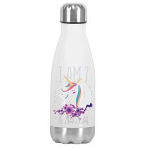 7 Years Old Unicorn Stainless Steel Insulated Water Bottle