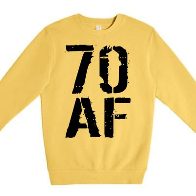 70 AF 70th Birthday Premium Crewneck Sweatshirt