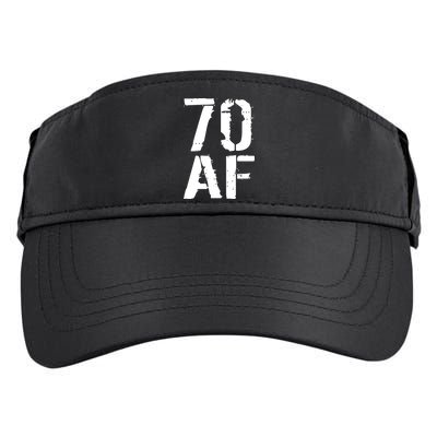 70 AF 70th Birthday Adult Drive Performance Visor