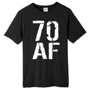 70 AF 70th Birthday Tall Fusion ChromaSoft Performance T-Shirt