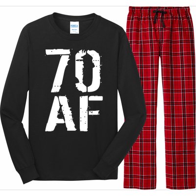 70 AF 70th Birthday Long Sleeve Pajama Set