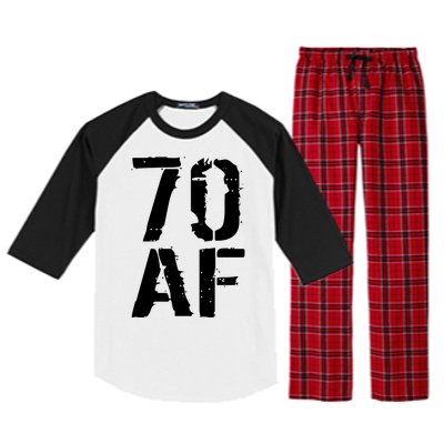 70 AF 70th Birthday Raglan Sleeve Pajama Set