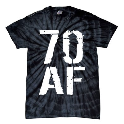 70 AF 70th Birthday Tie-Dye T-Shirt