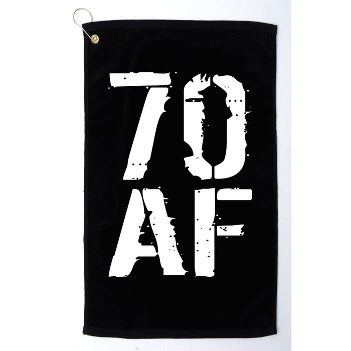 70 AF 70th Birthday Golf Towel