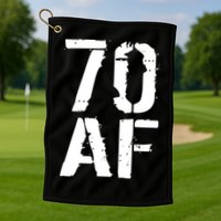 70 AF 70th Birthday Golf Towel