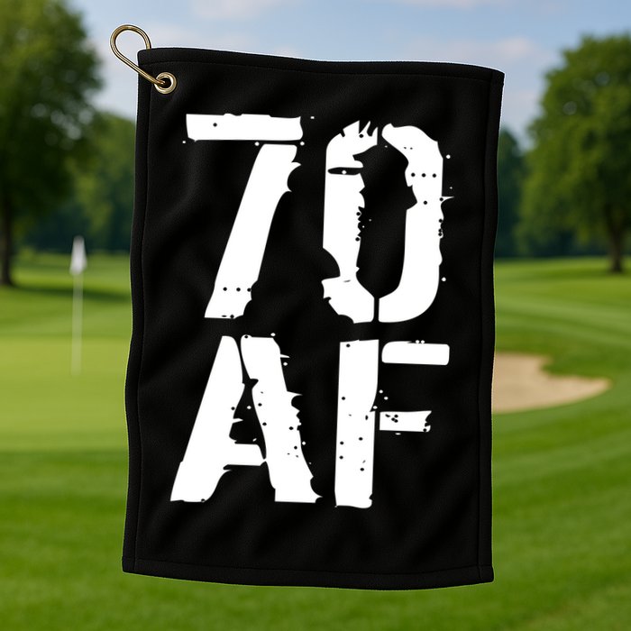 70 AF 70th Birthday Golf Towel