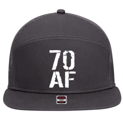 70 AF 70th Birthday 7 Panel Mesh Trucker Snapback Hat