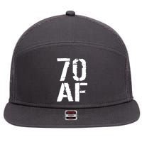 70 AF 70th Birthday 7 Panel Mesh Trucker Snapback Hat