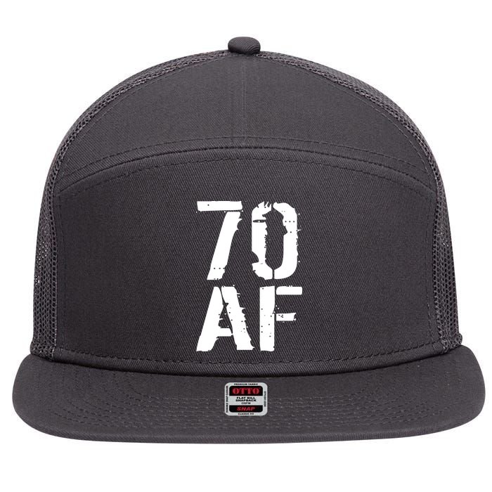 70 AF 70th Birthday 7 Panel Mesh Trucker Snapback Hat