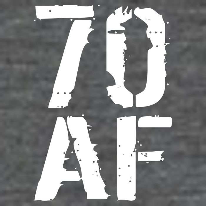 70 AF 70th Birthday 7 Panel Mesh Trucker Snapback Hat