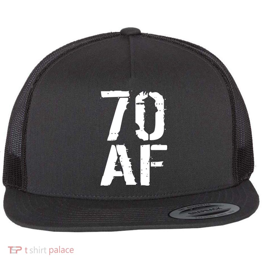 70 AF 70th Birthday Flat Bill Trucker Hat
