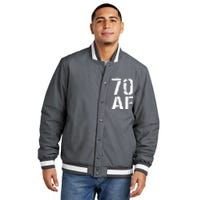 70 AF 70th Birthday Insulated Varsity Jacket