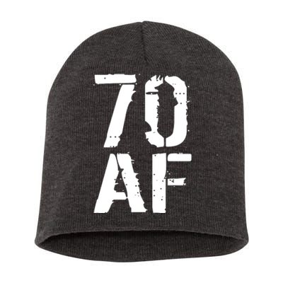 70 AF 70th Birthday Short Acrylic Beanie