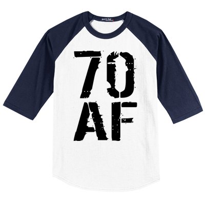 70 AF 70th Birthday Baseball Sleeve Shirt