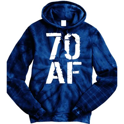 70 AF 70th Birthday Tie Dye Hoodie