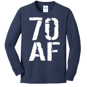 70 AF 70th Birthday Kids Long Sleeve Shirt