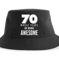 70 Whole Years Of Being Awesome Birthday Sustainable Bucket Hat