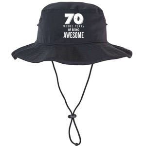 70 Whole Years Of Being Awesome Birthday Legacy Cool Fit Booney Bucket Hat