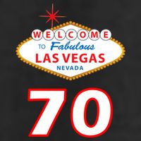 70 Years Old In Vegas 70th Birthday Cool Comfort Performance Bucket Hat