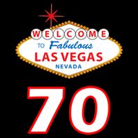 70 Years Old In Vegas 70th Birthday Cooling Performance Crew T-Shirt