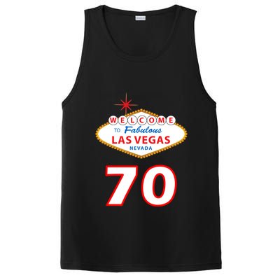 70 Years Old In Vegas 70th Birthday PosiCharge Competitor Tank