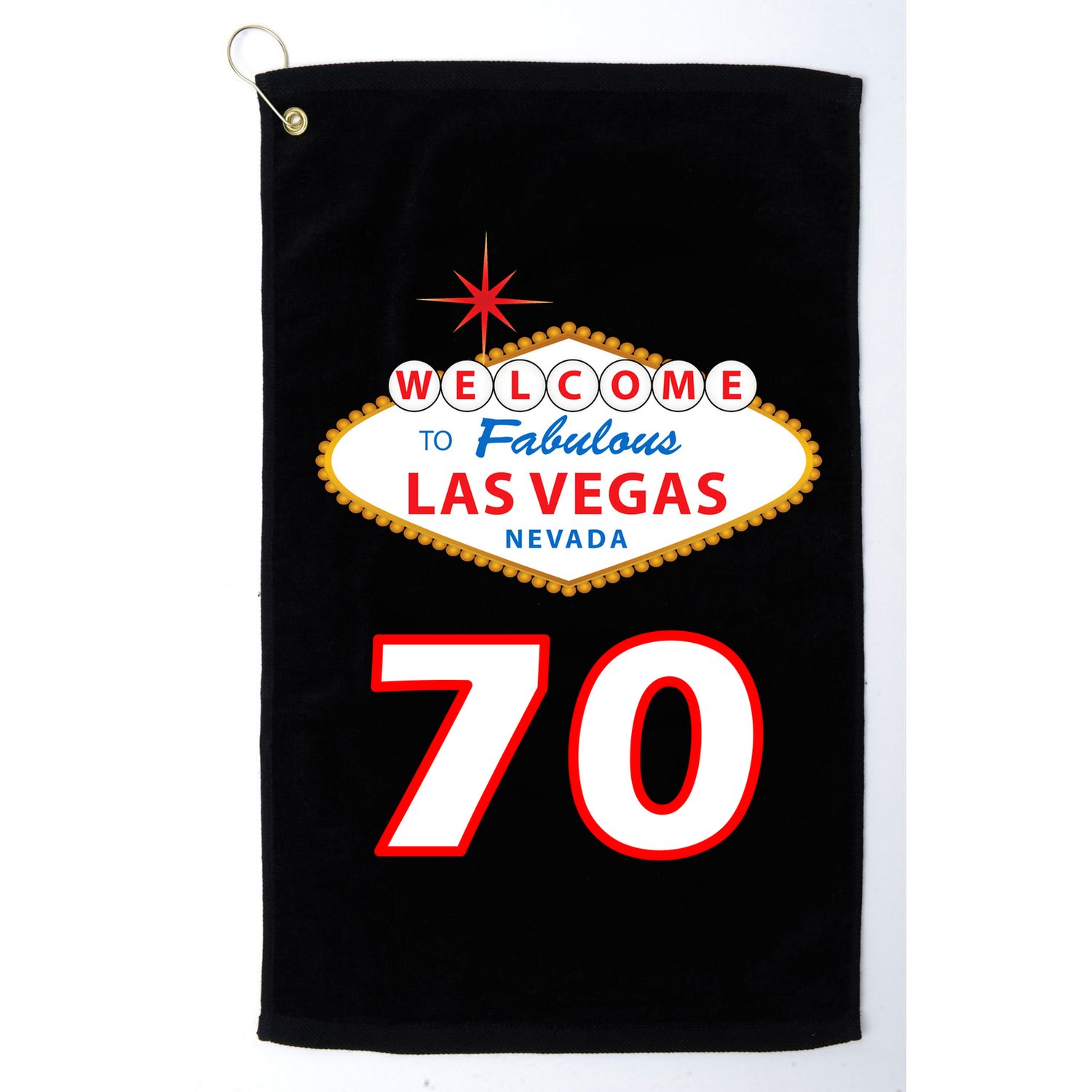 70 Years Old In Vegas 70th Birthday Golf Towel