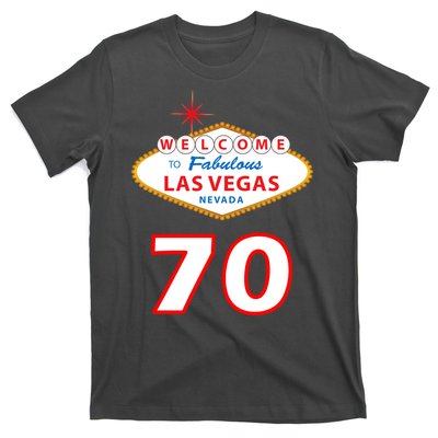 70 Years Old In Vegas 70th Birthday T-Shirt