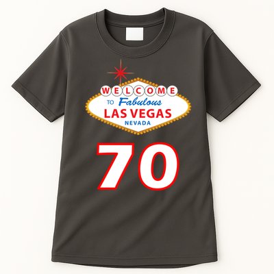 70 Years Old In Vegas 70th Birthday Tall T-Shirt
