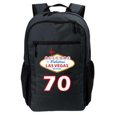 70 Years Old In Vegas 70th Birthday Daily Commute Backpack