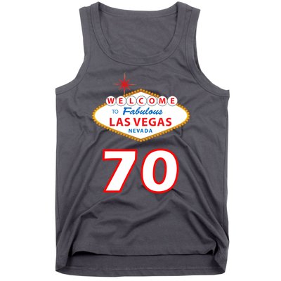 70 Years Old In Vegas 70th Birthday Tank Top